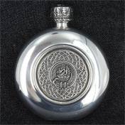 Sporran Flask, Pewter, Clan Crested, Clan Lindsay